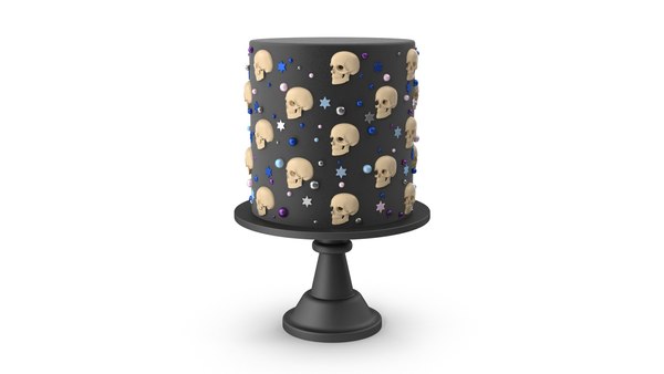 modelo 3d Pastel de Halloween con Calaveras - TurboSquid 1814810