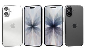 Apple iPhone 17 Gray And iPhone 17 White 3D