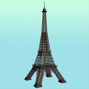 eiffel tower 3d model