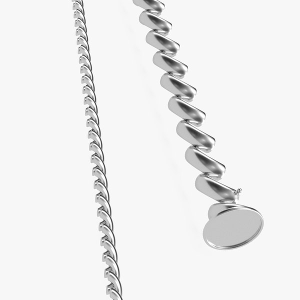 3D San Marco Jewelry Silver Chain model