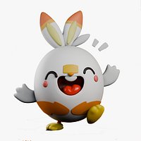 Cartoon Egg Character - Funny Style