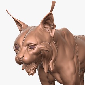 Eurasian Lynx Primary Forms Zbrush Sculpt