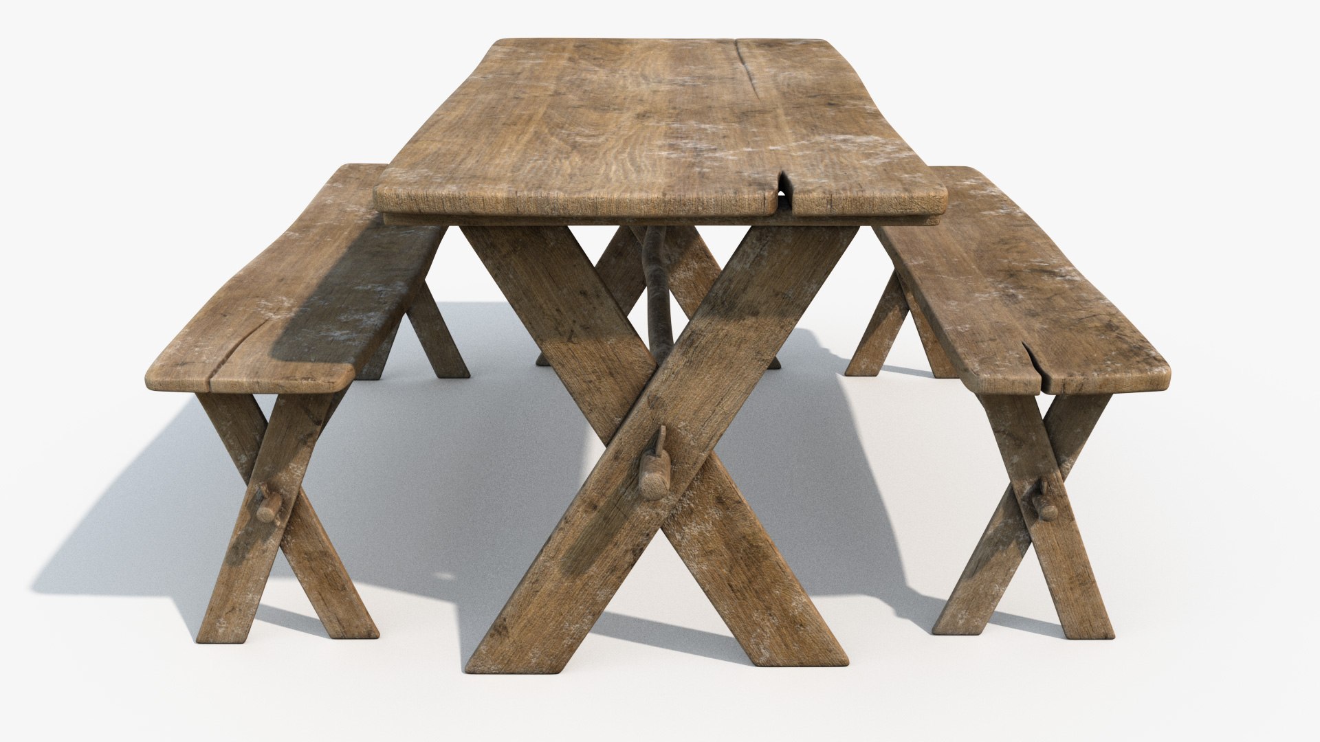Medieval Table And Bench 8K PBR Textures 3D Model - TurboSquid 2006934