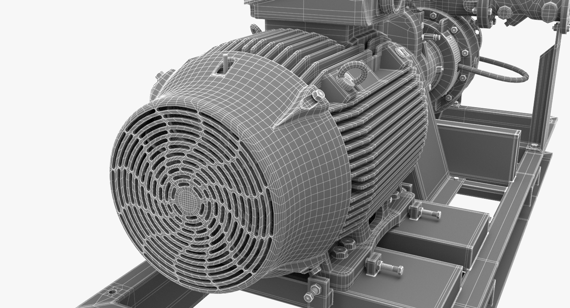 3D Water Pump Motor Model TurboSquid 1157407