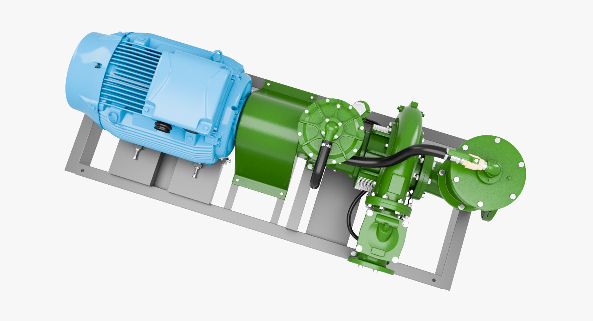 3D Water Pump Motor Model TurboSquid 1157407