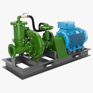 Water pump with motor