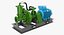 3D water pump motor model