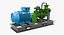 3D water pump motor model