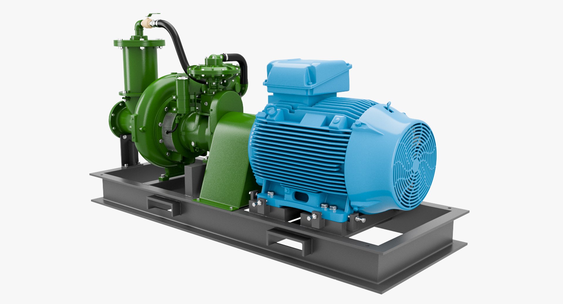 3D Water Pump Motor Model TurboSquid 1157407