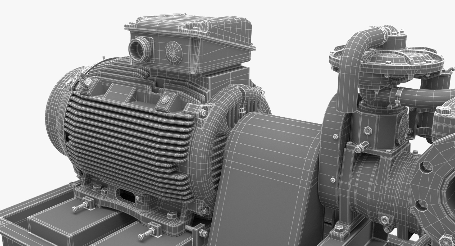 3D Water Pump Motor Model - TurboSquid 1157407