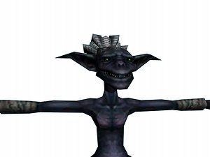 blue bokoblin 3d obj