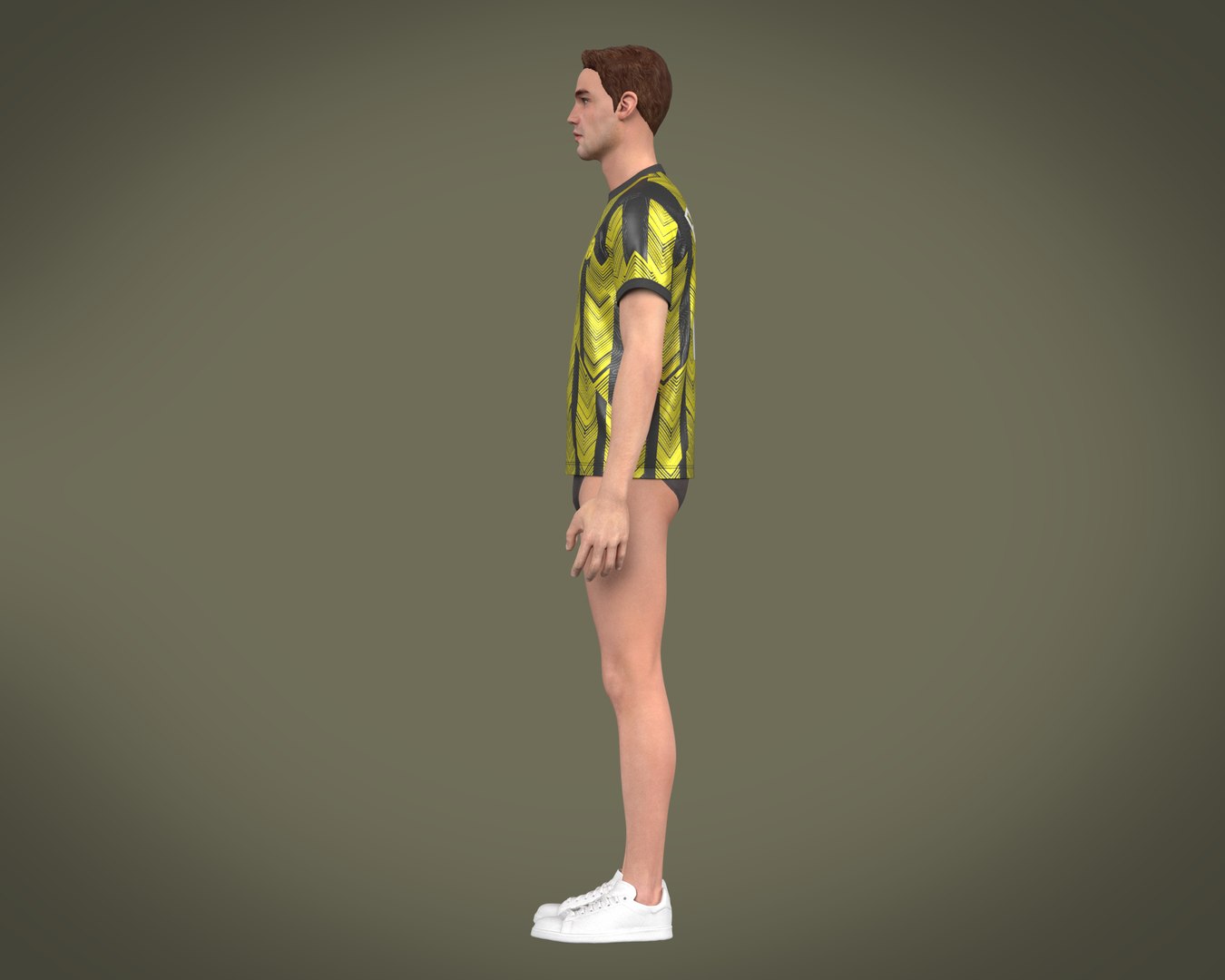 3D Soccer Football Black and Brown Jersey Player-11 - TurboSquid