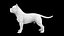 Statua del cane Pitbull, modello stampabile in 3D