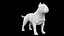 Statua del cane Pitbull, modello stampabile in 3D