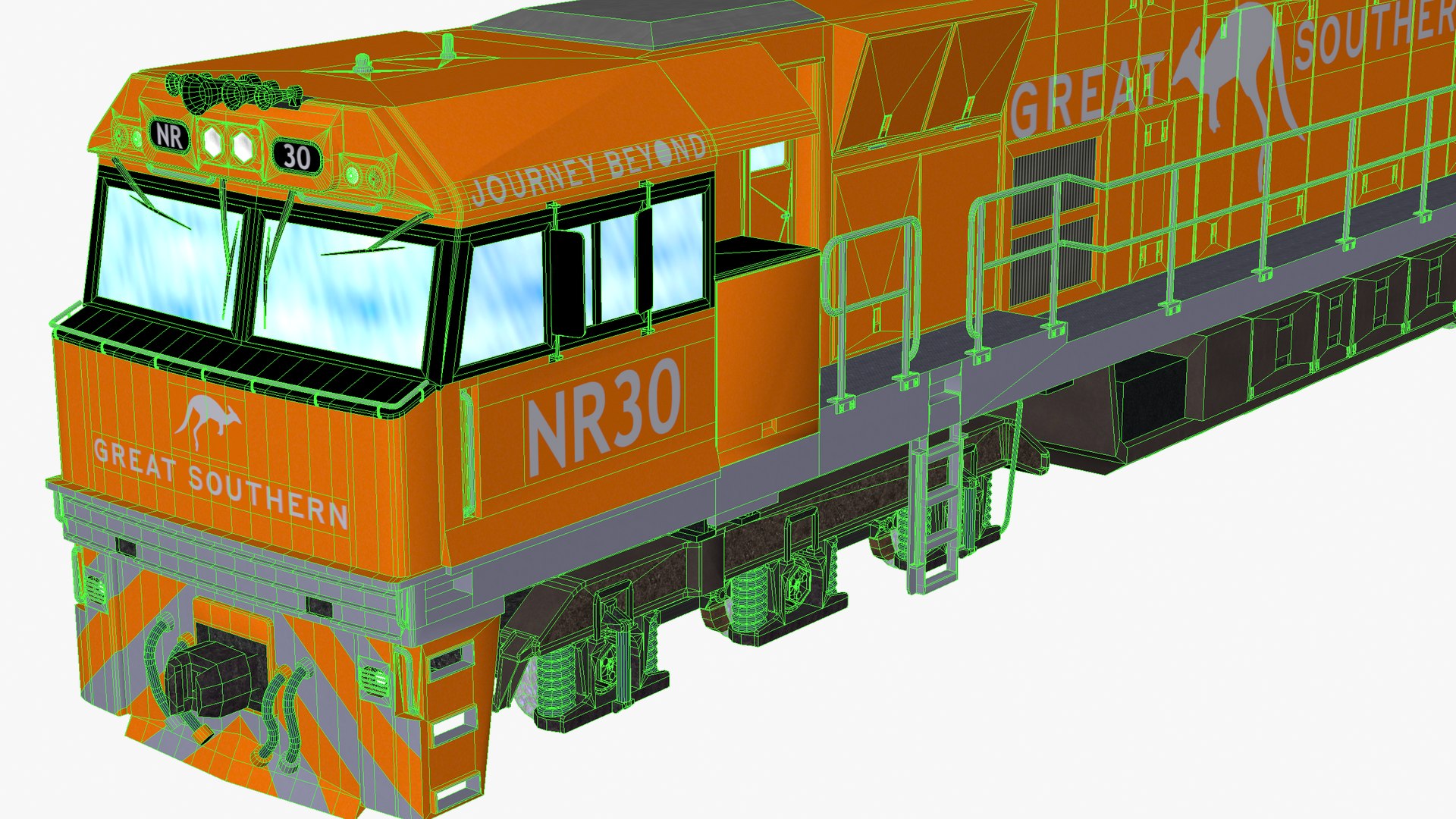 3D Australian Nr Class Nr30 Great Southern Diesel Electric Locomotive ...