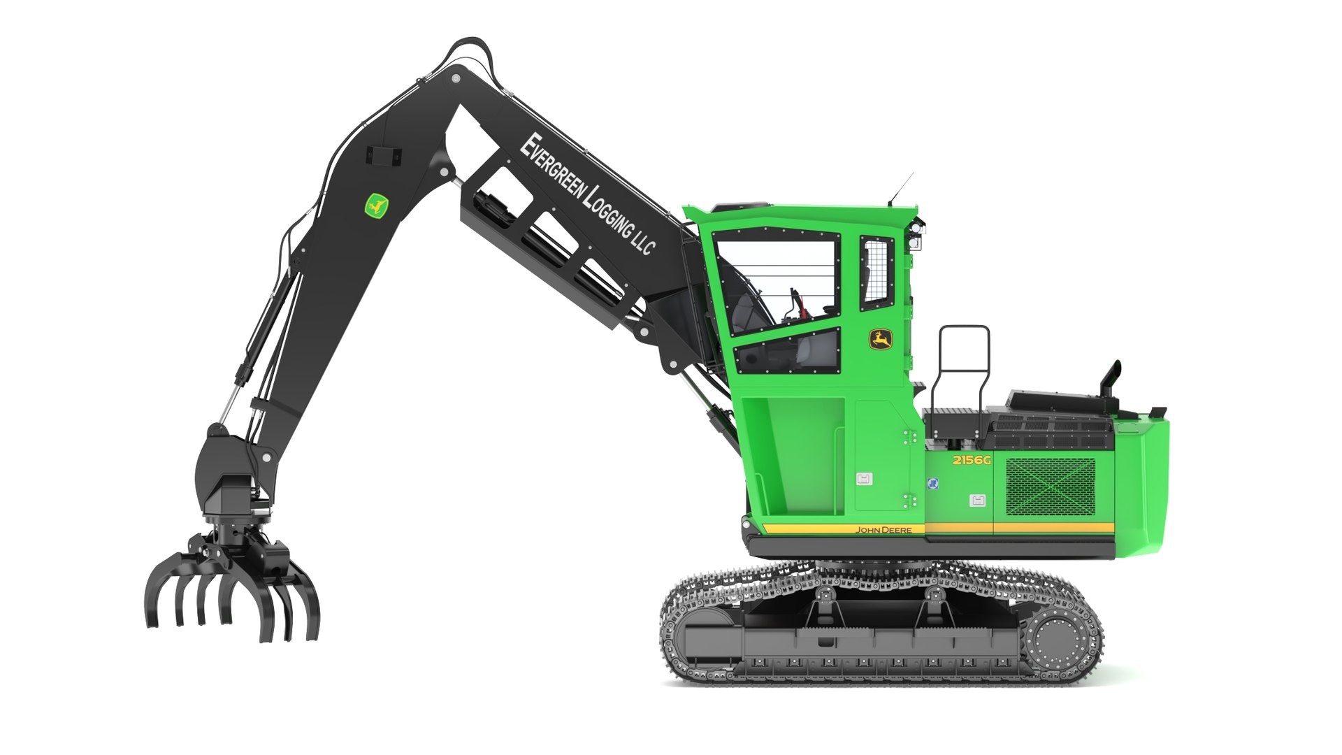 3D 2021 John Deere 2156G Log Loader - TurboSquid 2363410