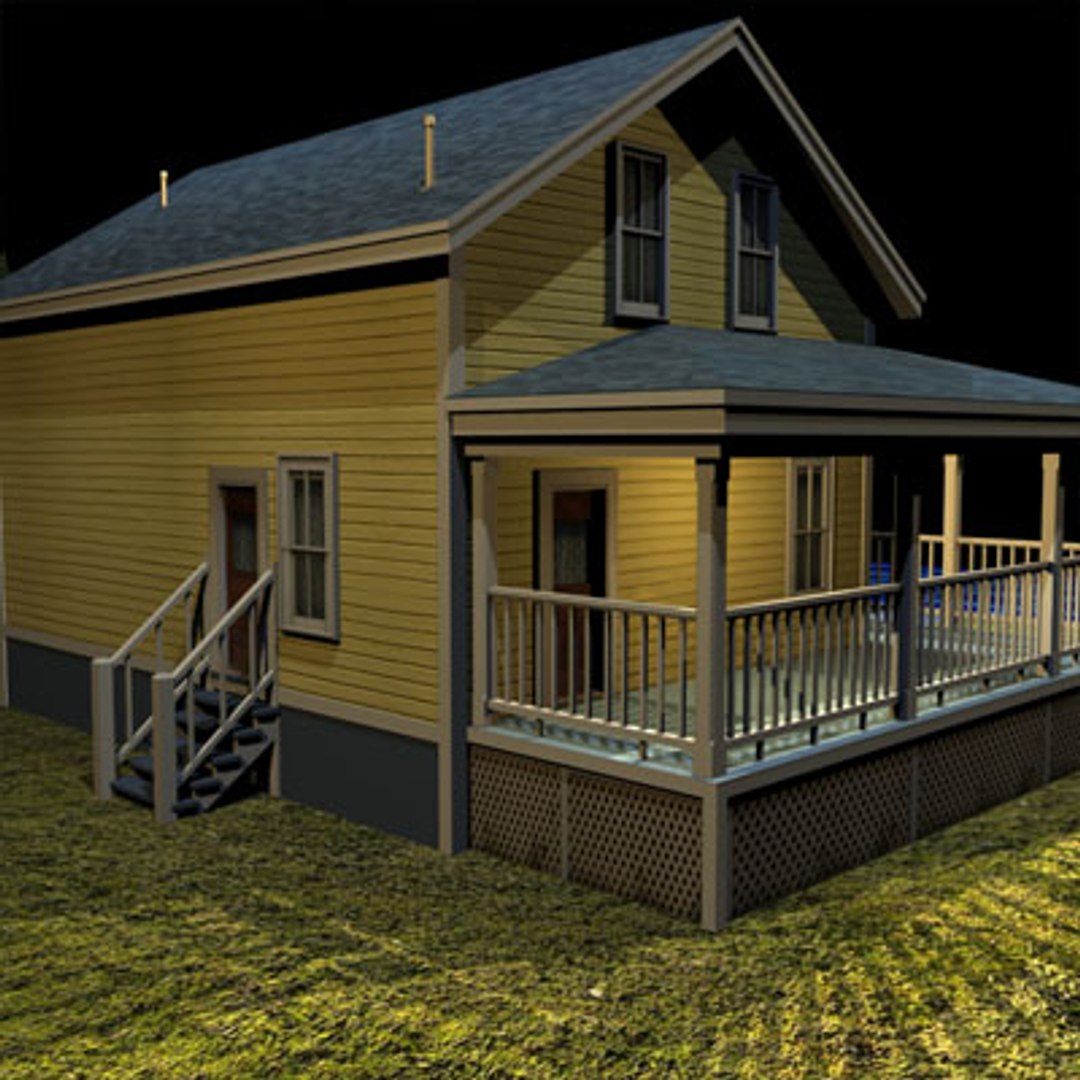 3d Farm House 01 Model
