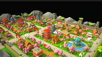 Low Poly Asian City