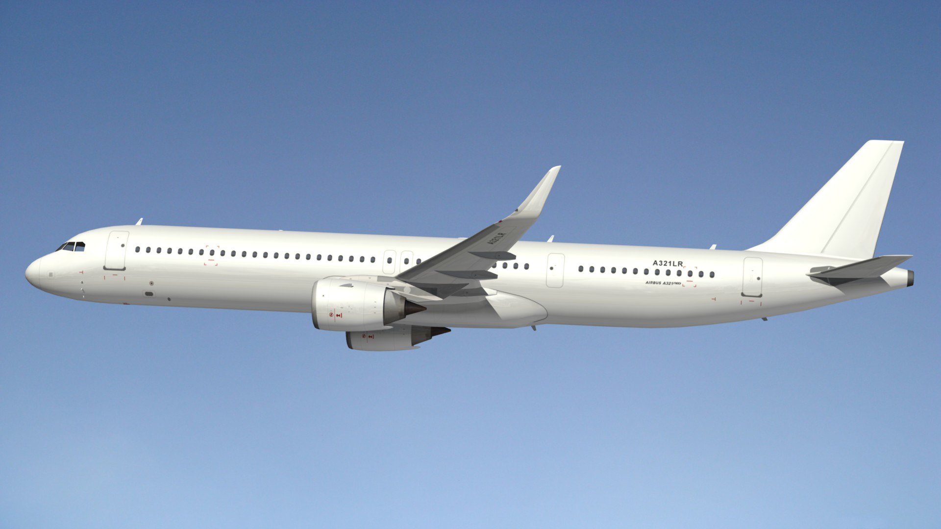 Airbus a321neo white livery 3D model - TurboSquid 1703716
