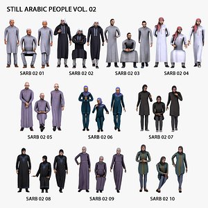 3D People 30 Still 3D Arabic People Vol 02