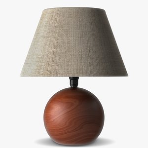 3d decoration lamp cherry wood