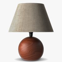 Decorative wood lamp