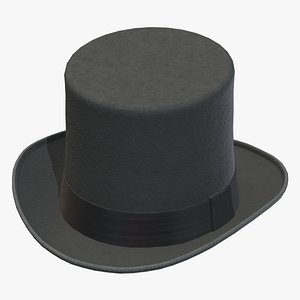 Top Hat 2 Low Poly 3D model