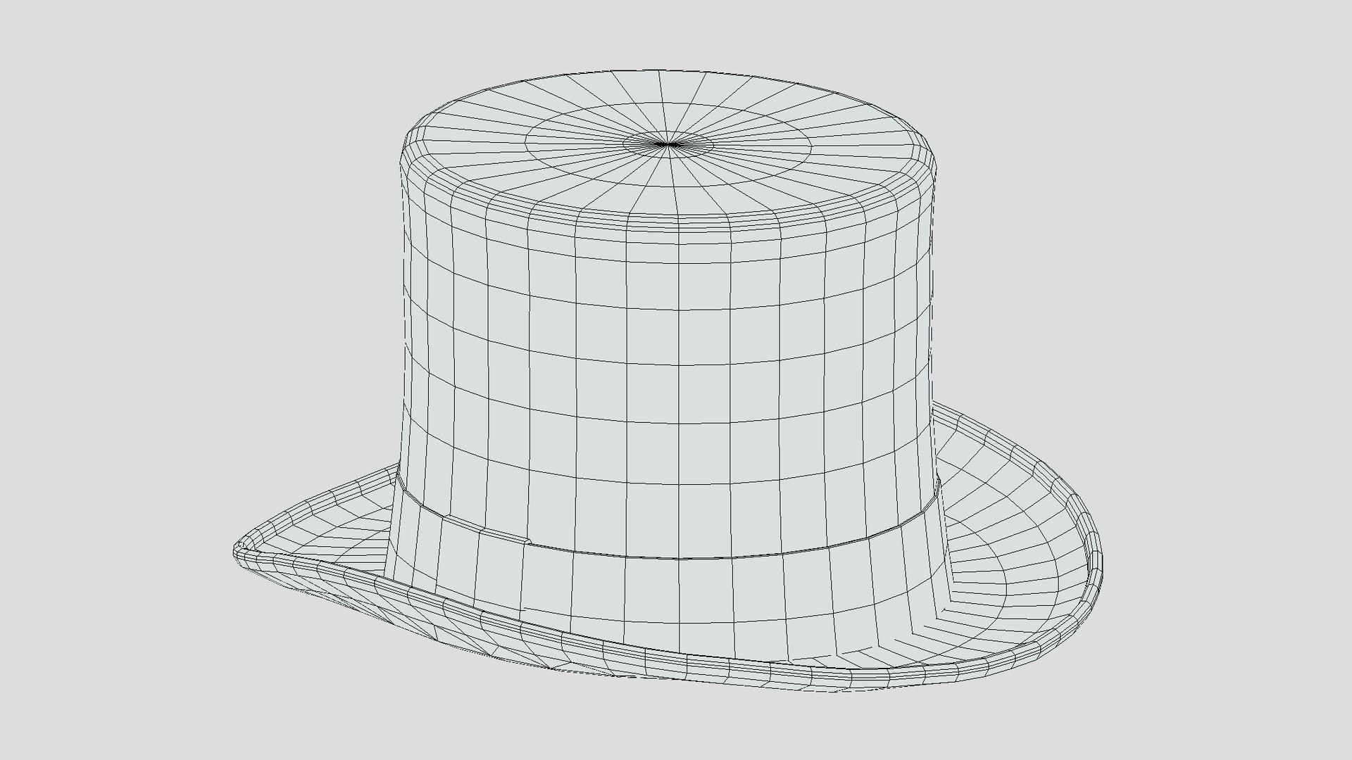 Top Hat 2 Low Poly 3D Model TurboSquid 2279334