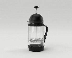 3d model french coffee maker 1