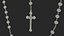 Catholic Rosary Beads with Cross Pendant Pink