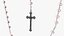 Catholic Rosary Beads with Cross Pendant Pink