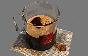 3ds max nescafe coffee cup