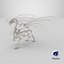 Dragon Skeleton Posed 3D