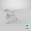 Dragon Skeleton Posed 3D