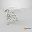 Dragon Skeleton Posed 3D