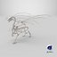 Dragon Skeleton Posed 3D