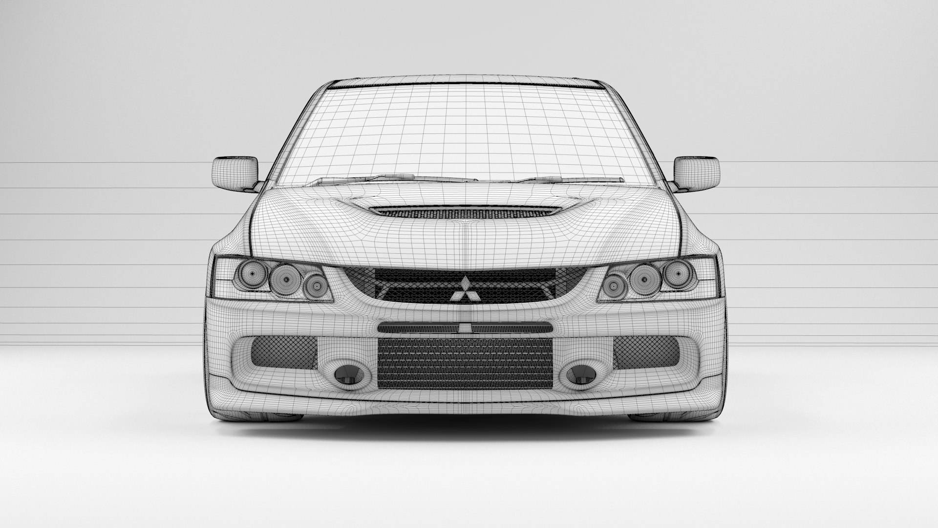 Mitsubishi Lancer Evolution IX Model - TurboSquid 2039217
