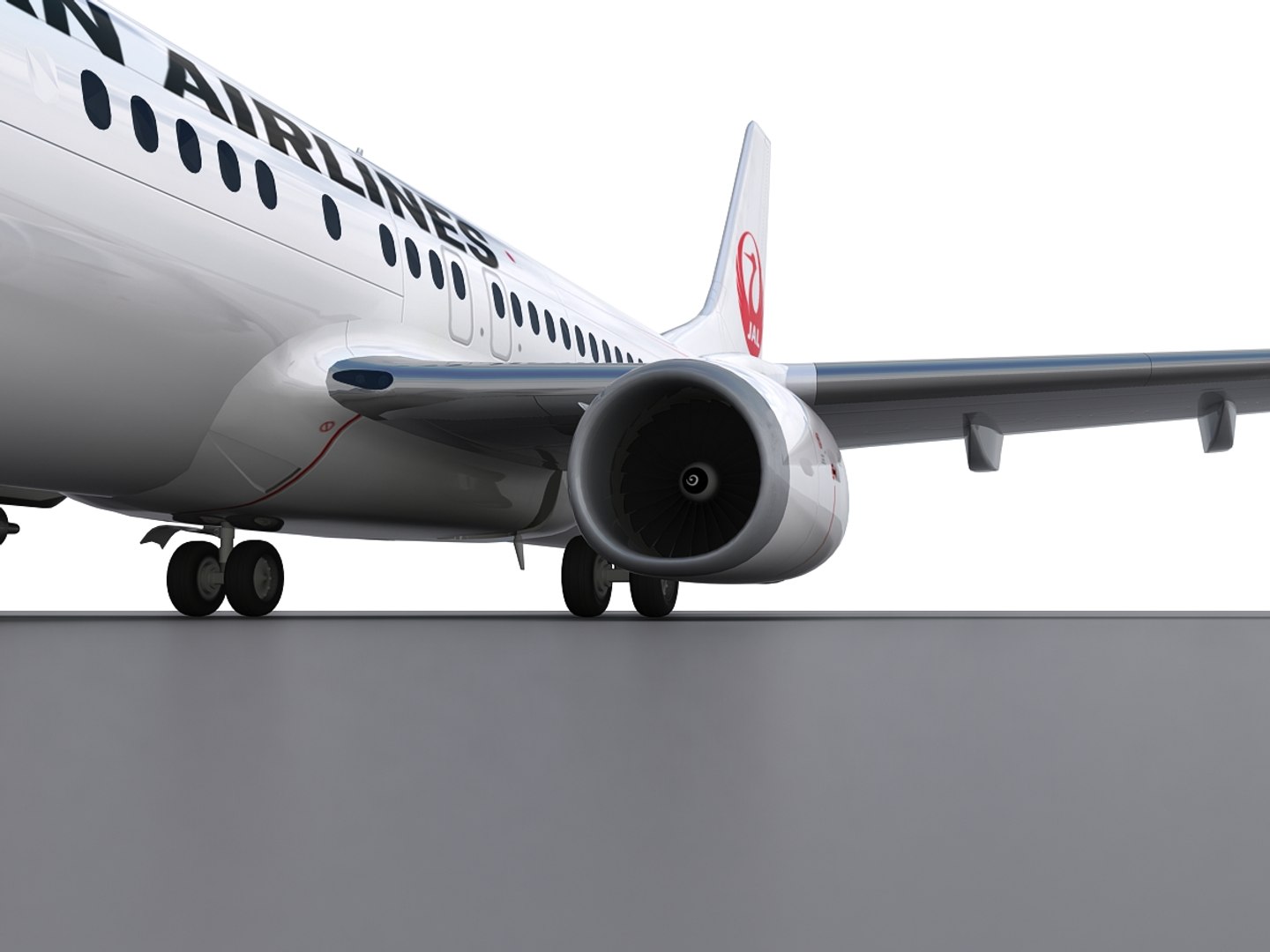 3d Model Aircraft Japan Airlines