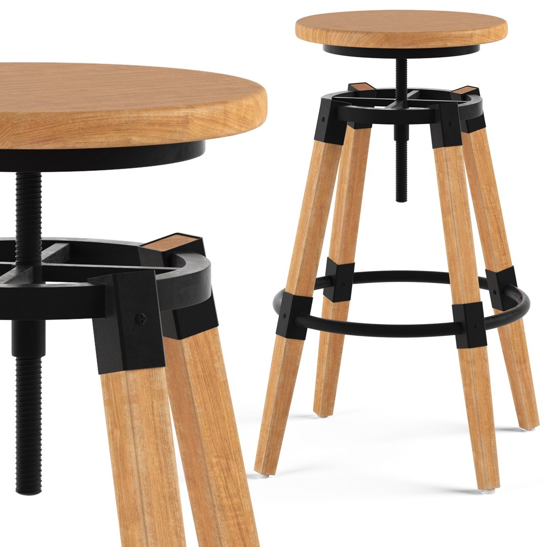 3D Cult Furniture Bastille Stool - TurboSquid 2172512