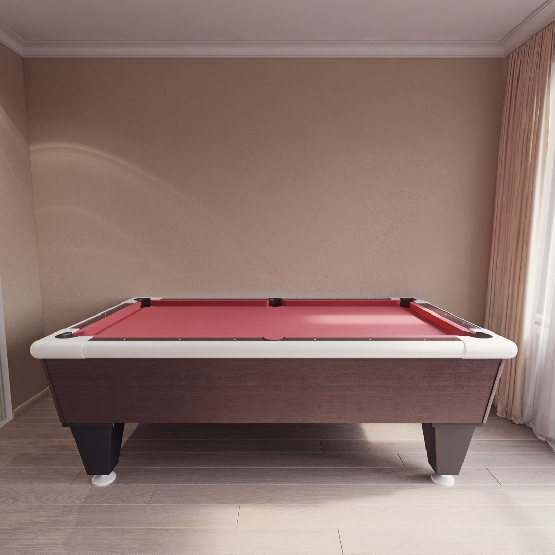 3d Pool Red Model