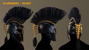 3D model AGAMEMNON HELMET - 3D GAME READY ASSET