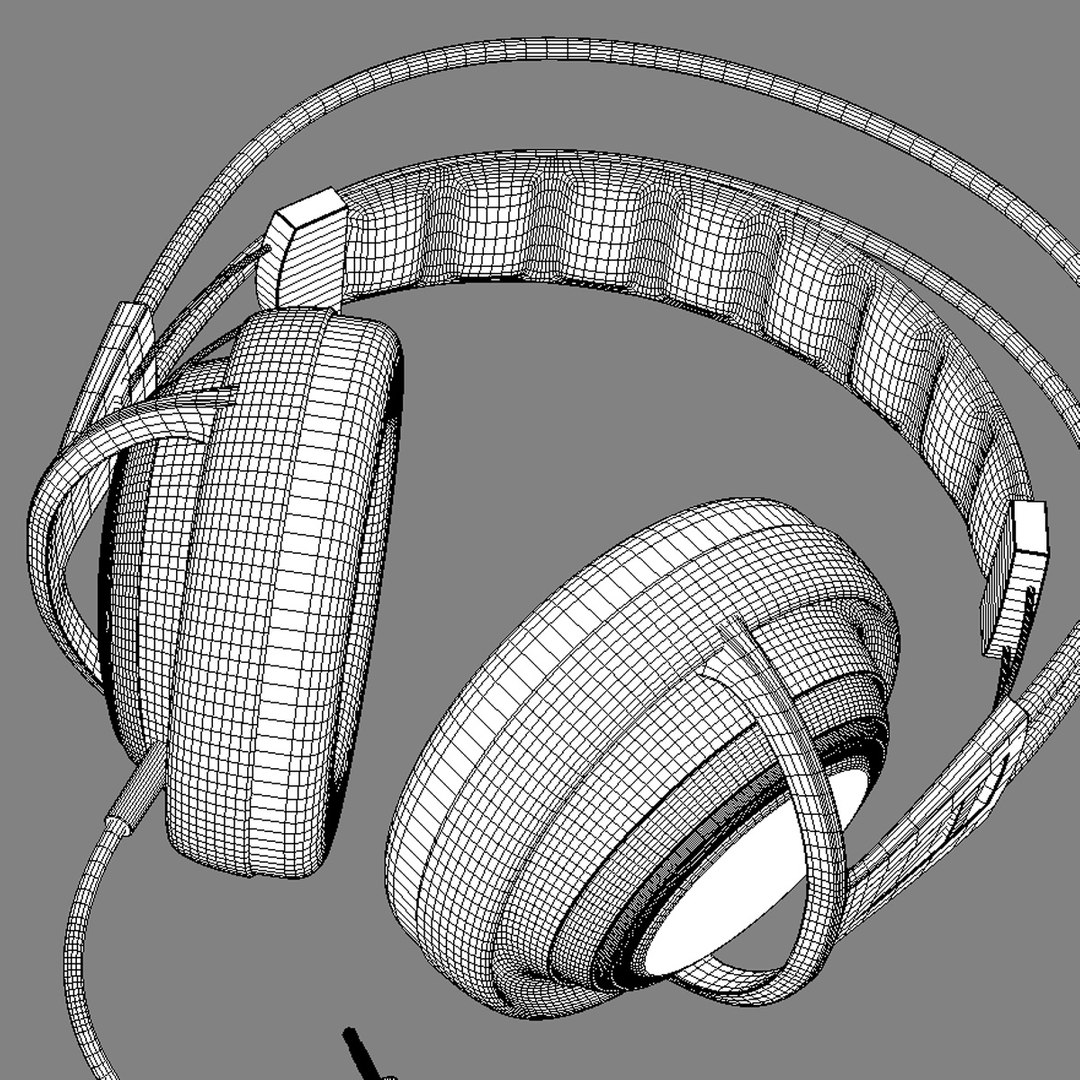 3d Headphones Head Phones Model