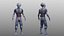 sci-fi character rigged 3D model