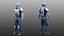 sci-fi character rigged 3D model