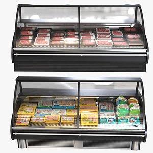 Freezer Display Stand Beef and Chicken Collection