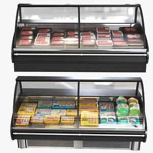 Freezer Display Stand Beef and Chicken Collection