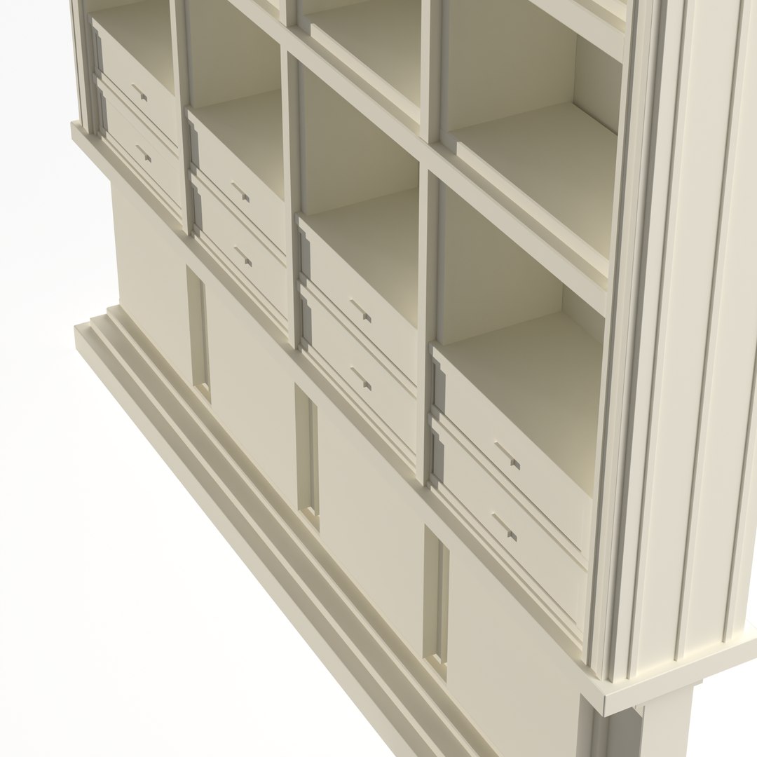 3D Modern Greek Style Bookshelf I Model TurboSquid 2023854