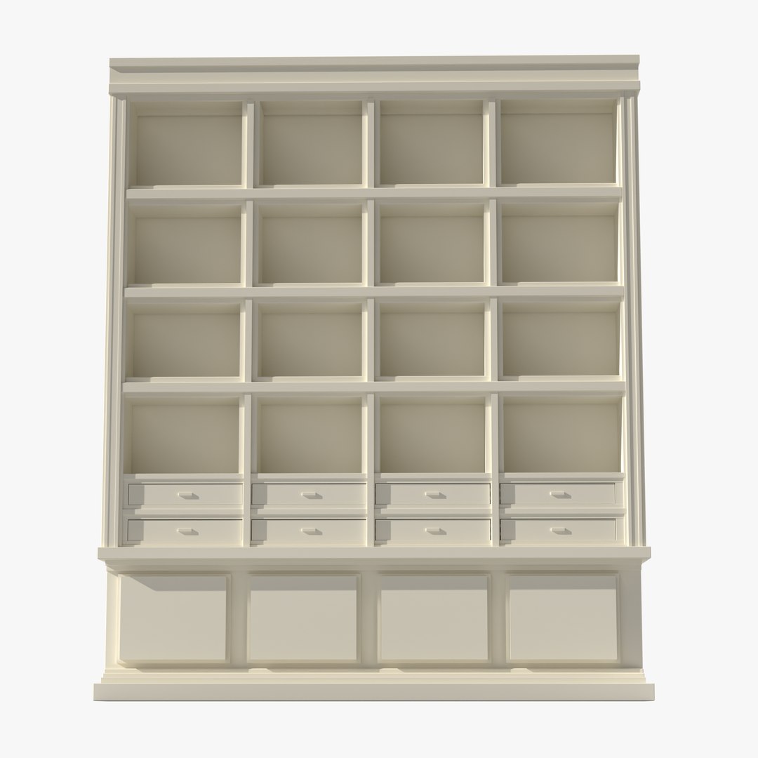 3D Modern Greek Style Bookshelf I Model TurboSquid 2023854