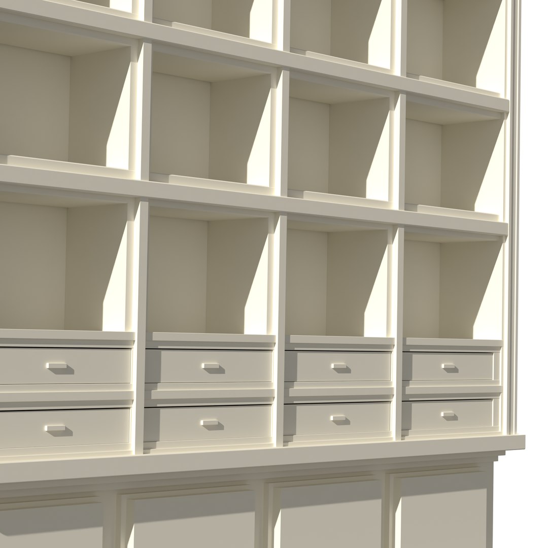 3D Modern Greek Style Bookshelf I Model TurboSquid 2023854