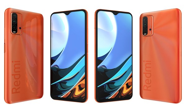 Xiaomi Redmi 9T Sunrise Orange 3D model